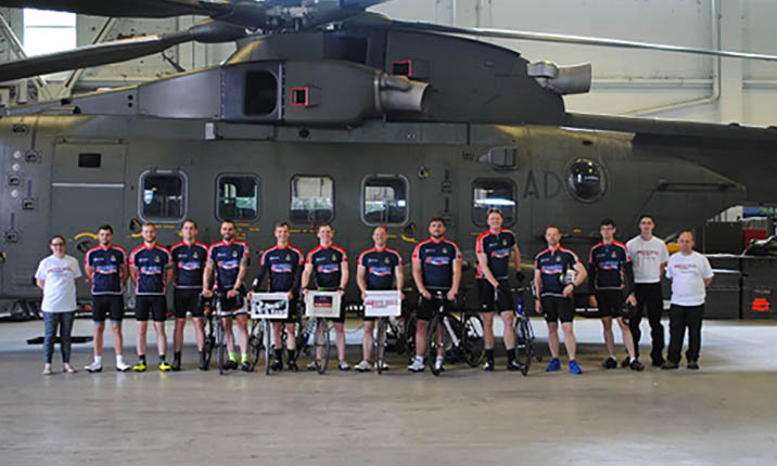 Adcock Sponsor 900 Mile Navy Charity Cycle